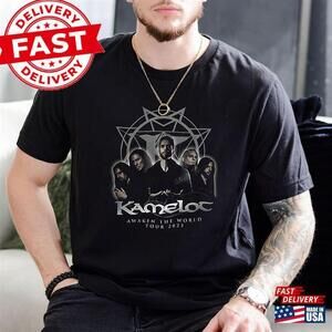 Kamelot Band Shirt Awaken The World Tour  North America T-Shirt